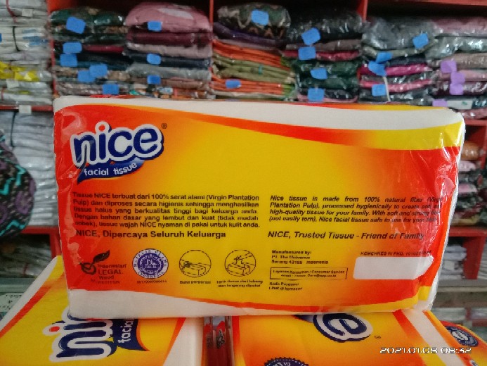Tissue Nice Facial 180 Sheets Softpack Murah