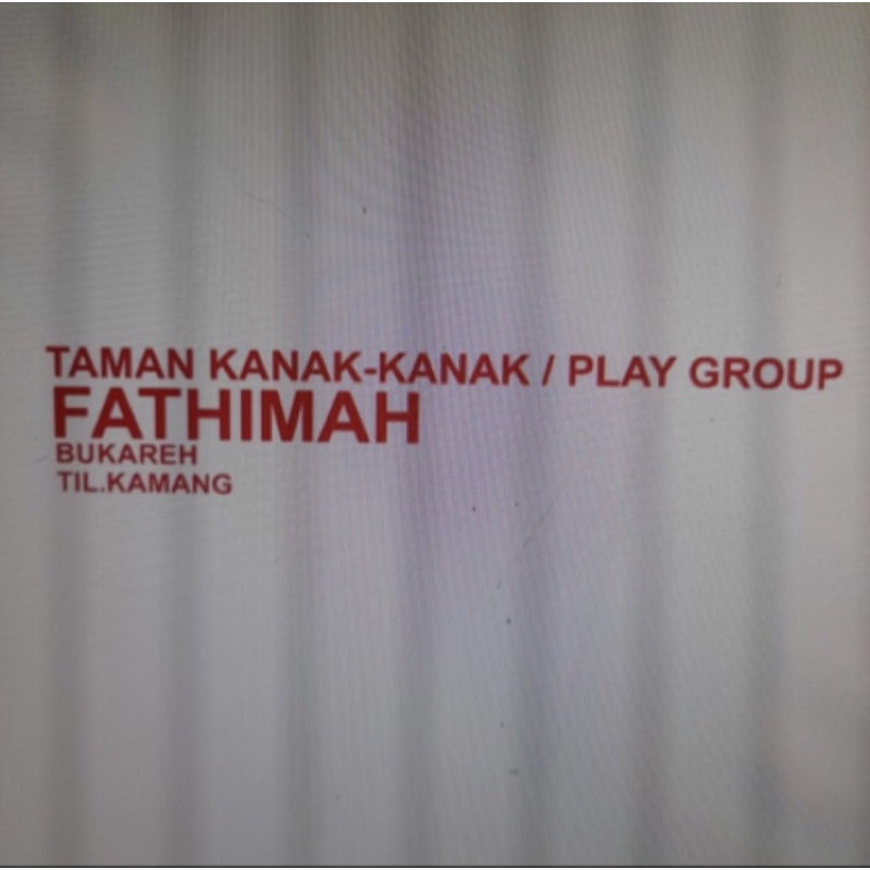 

Sign taman kanak kanak Play group