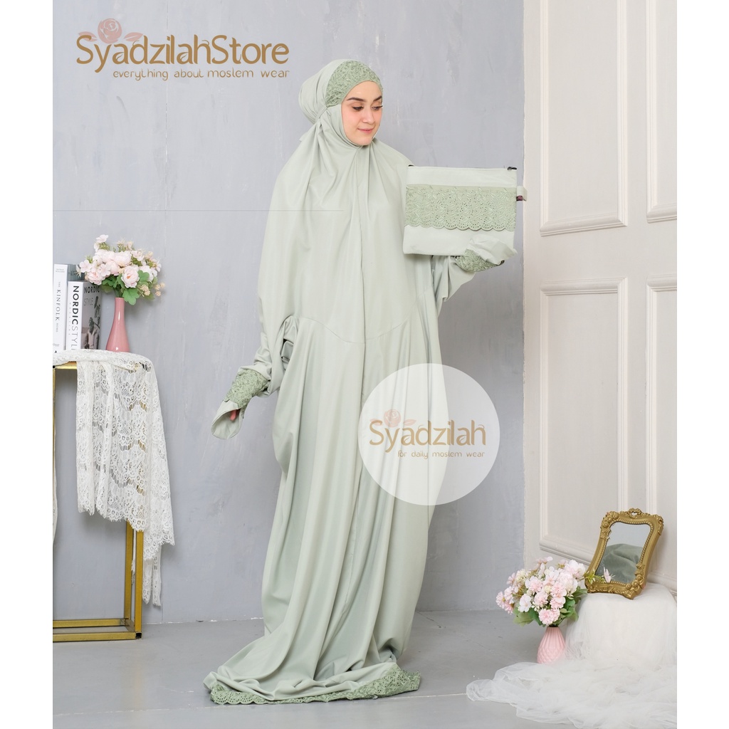 SYADZILAH - Mukena Terusan Dewasa Khadijah Katun Premium