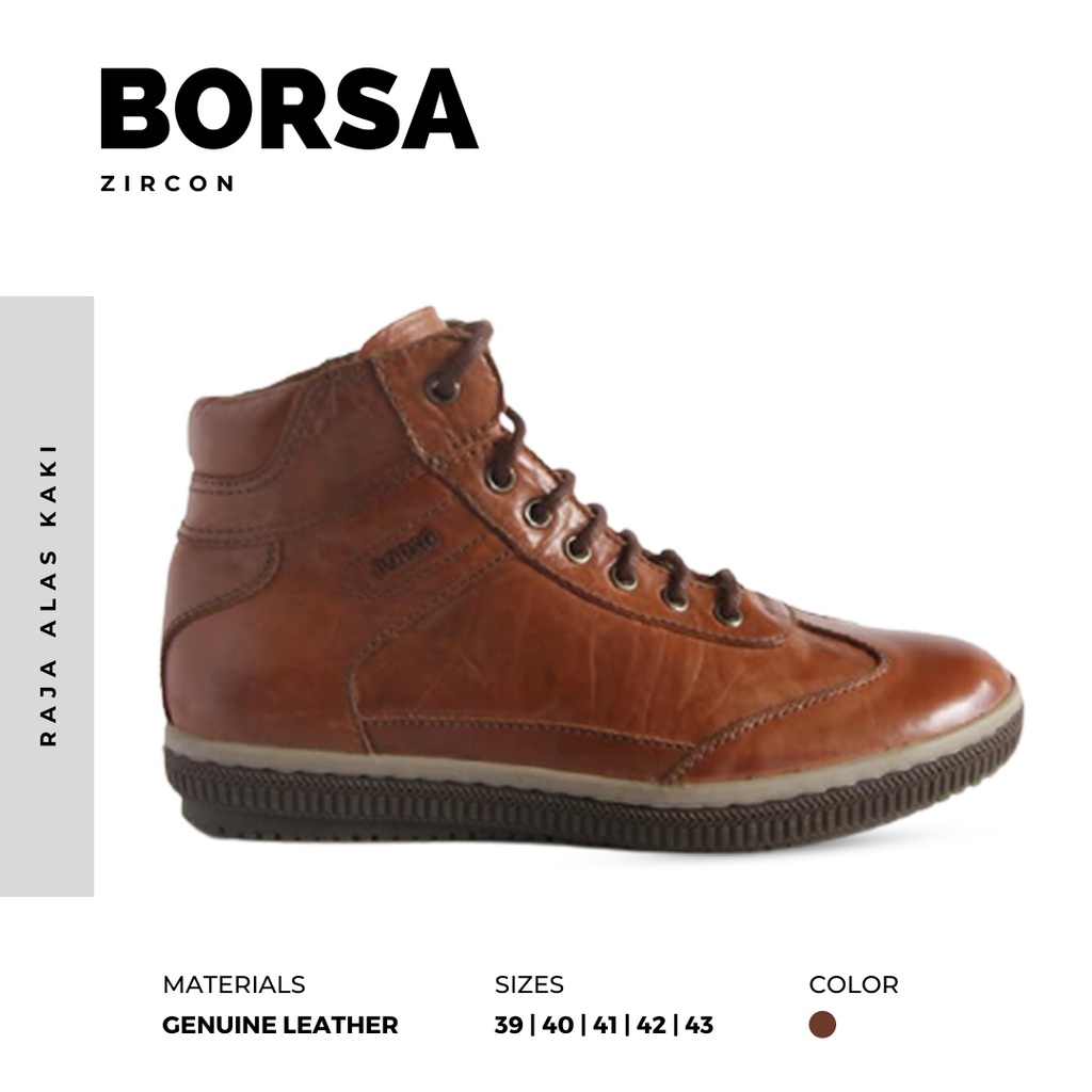 SEPATU KULIT ASLI PRIA | BORSA - ZIRCON