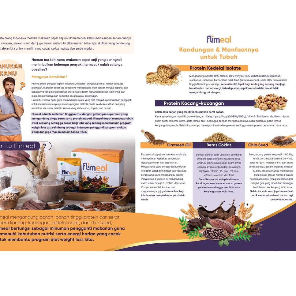 

(AMA➨) Flimty Flimeal Meal Replacement rasa Coklat by Flimty - 1 Box isi 12 sachet 100% Original BPOM HALAL MINUMAN MEAL REPLACEMENT FLIMMEAL BY FLIMTY FIBER ORIGINAL PELANGSING DIET ☇➨ ☌ 78