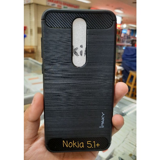 Myuser Case Nokia 5.1+ Silikon Nokia 5.1plus 5.1 Plus Full Black