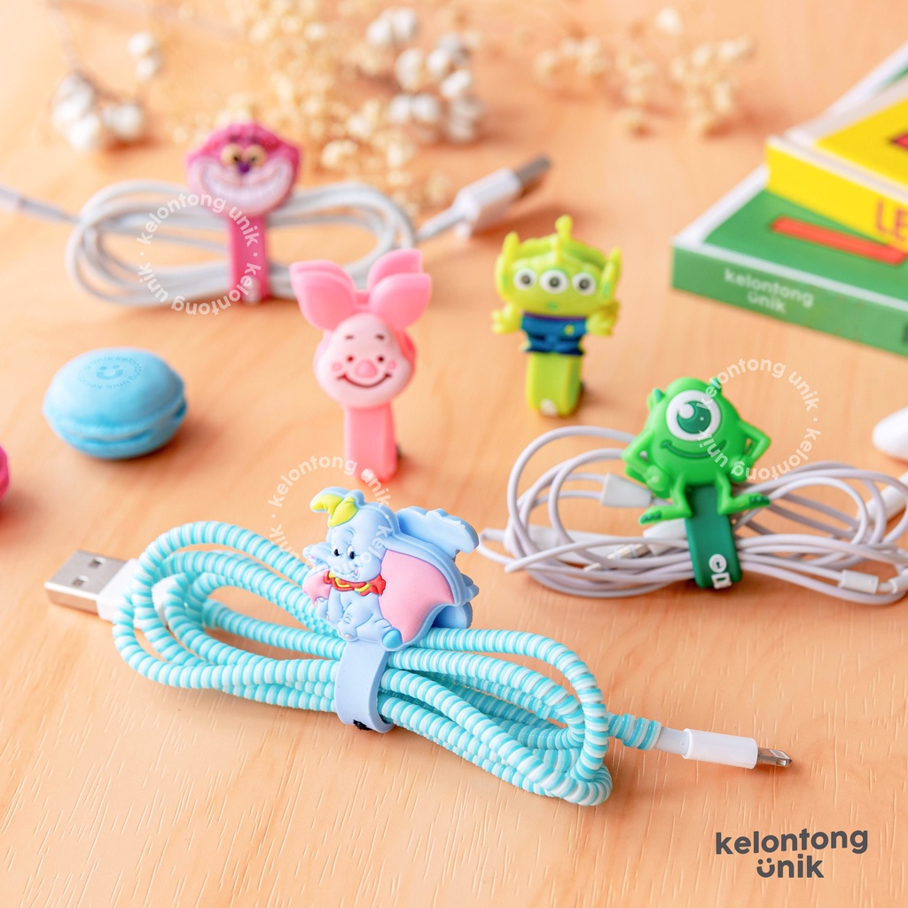 DISNEY - Penjepit Kabel/ Klip Kabel/ Pengikat Kabel/ Penggulung Kabel/ Cord Holder