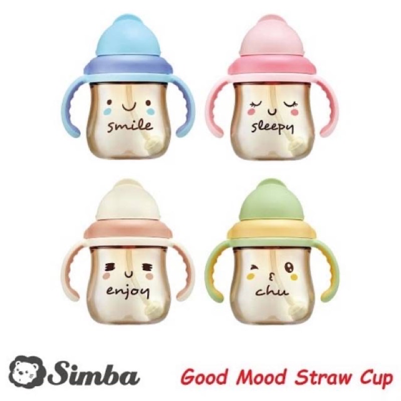 Simba P8663 Good Mood PPSU Sippy Cup With Handle Botol Minum 250ml