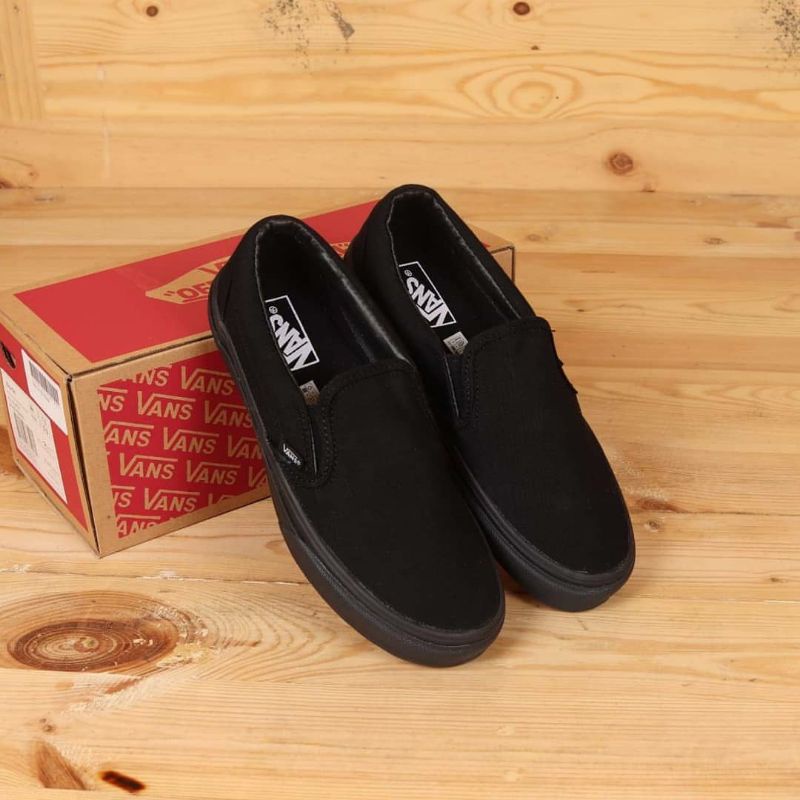 ⭐COD SEPATU SNEAKERS HITAM POLOS PREMIUM MURAH CEWEK COWOK SEPATU OS FULL BLACK SEPATU TINGGI HITAM POLOS SEPATU SKATE OLDSCHOOL ALL BLACK OLD SCHOOL SEPATU KERJA HITAM PRIA WANITA SEPATU SEKOLAH HITAM POLOS SEPATU SLIP ON MULES WANITA SLIPON HITAM POLOS-5