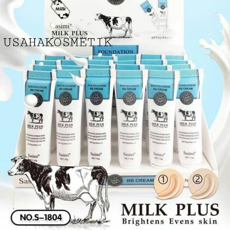 ECER FOUNDATION SASIMI MILK PLUSH  | BB CREAM SASIMI BESAR NO.S-1805