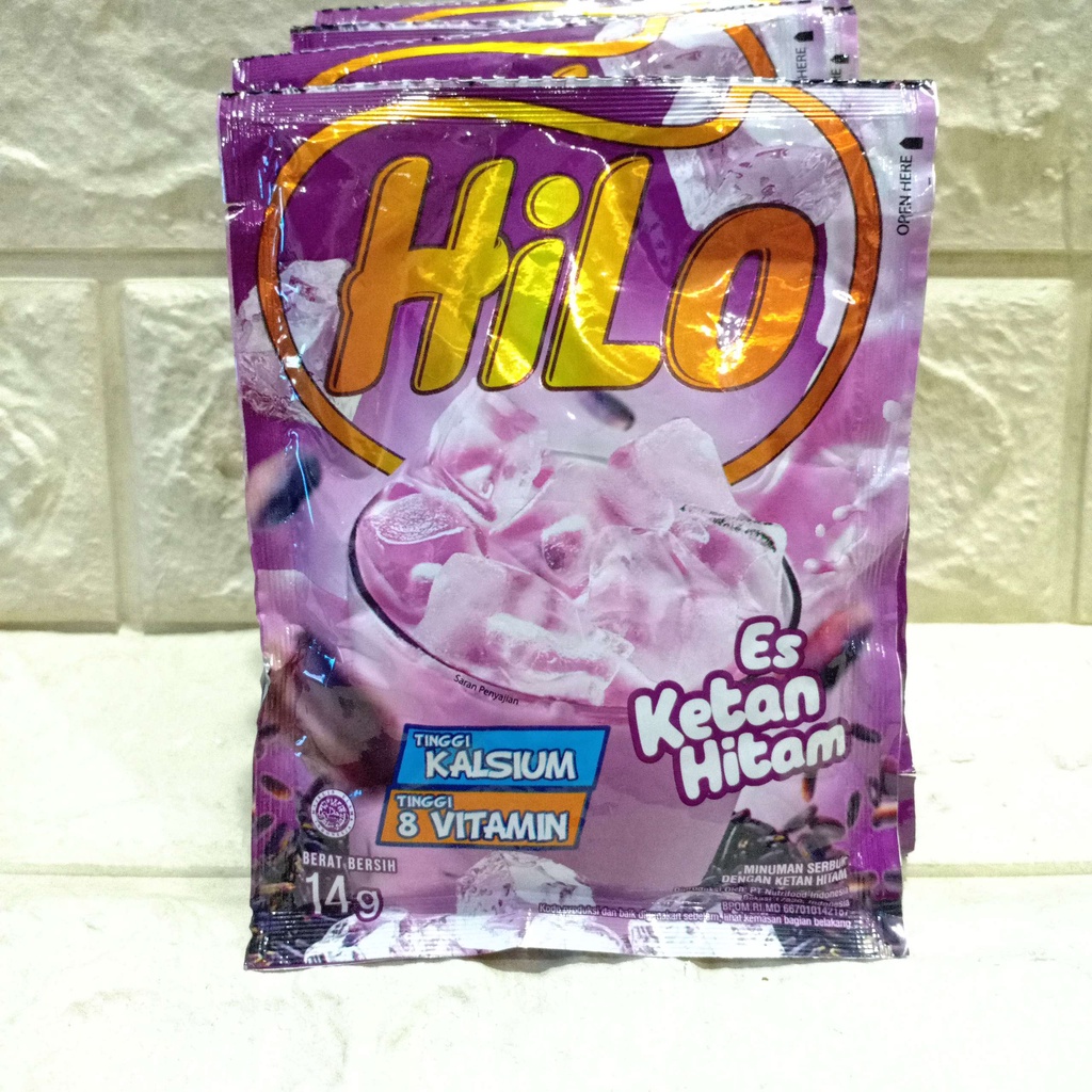 Hilo Sachet Susu White Avocado Chocolate Choco Hazelnut Swiss School Coklat Thai Tea Es Teler Ketan Hitam 14gr