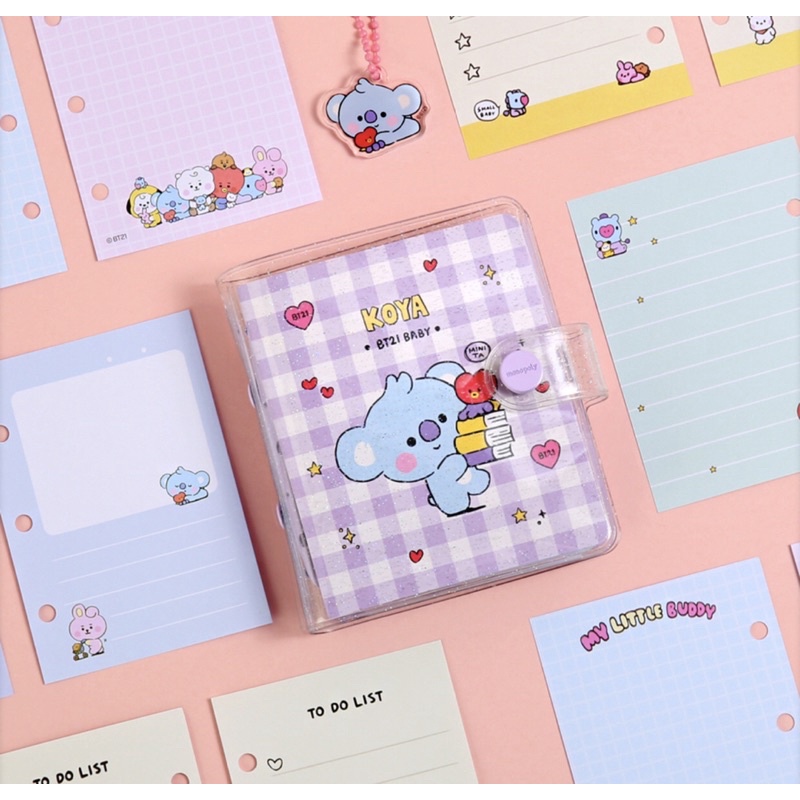 

PO OFFICIAL BT21 Baby Binder Note Litte Buddy