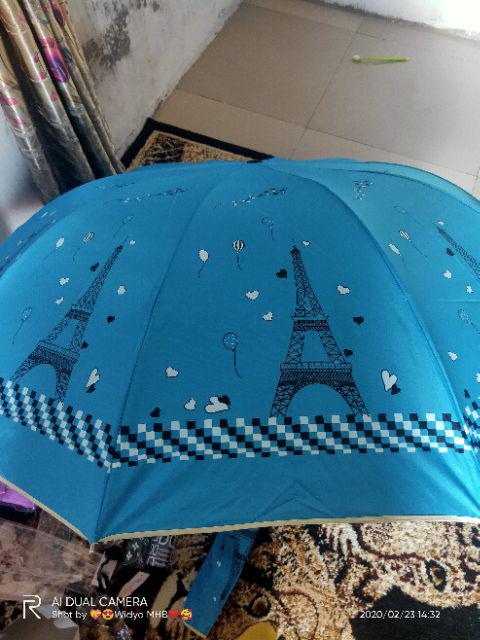 Payung Lipat 4 10jari Motif Paris