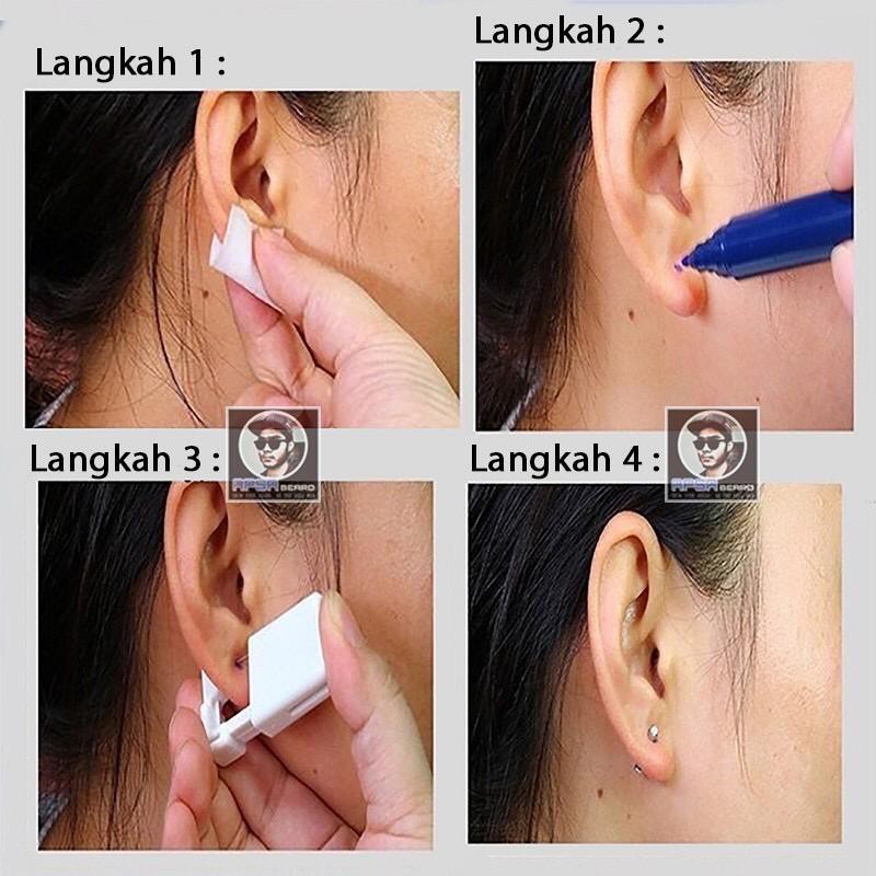 Alat Tindik Anting telinga, hidung, dll. sekali pakai. Pistol / Tembak . Disposable pi