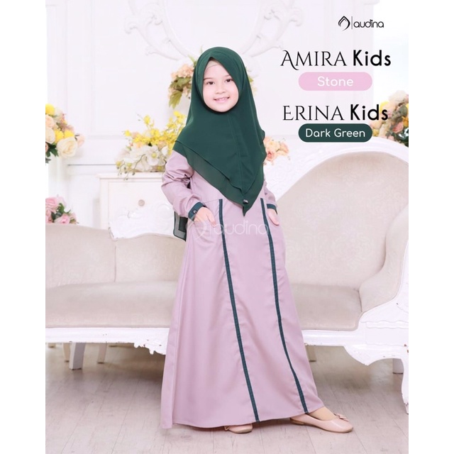 Dress Amira Kids by Audina | Dress Anak Terbaru | Dress Kids Terbaru | Gamis Kids | Gamis Anak |