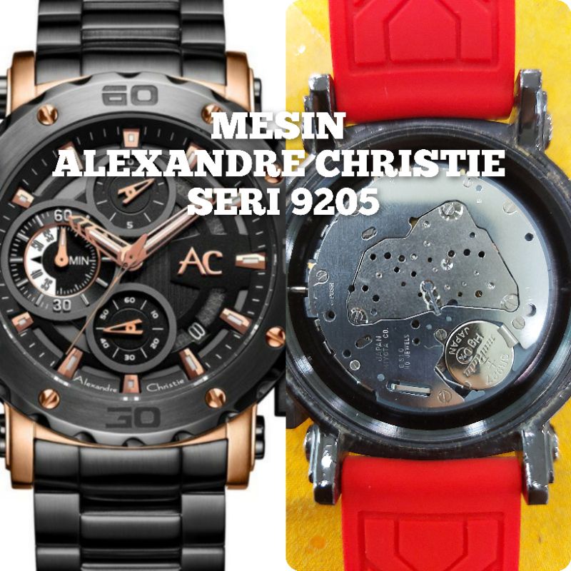 MESIN JAM TANGAN ALEXANDRE CHRISTIE AC 9205 ORIGINAL