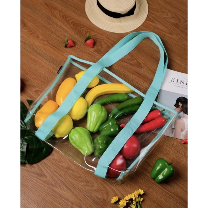 Tote bag bahan TPU tebal- Tas belanja / Tas tenteng kokoh dan besar PRAKTIS