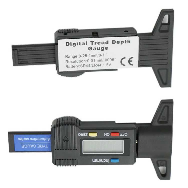 Jual GemRed Alat Ukur Kedalaman Ban Digital Tyre Tread Depth Gauge QST