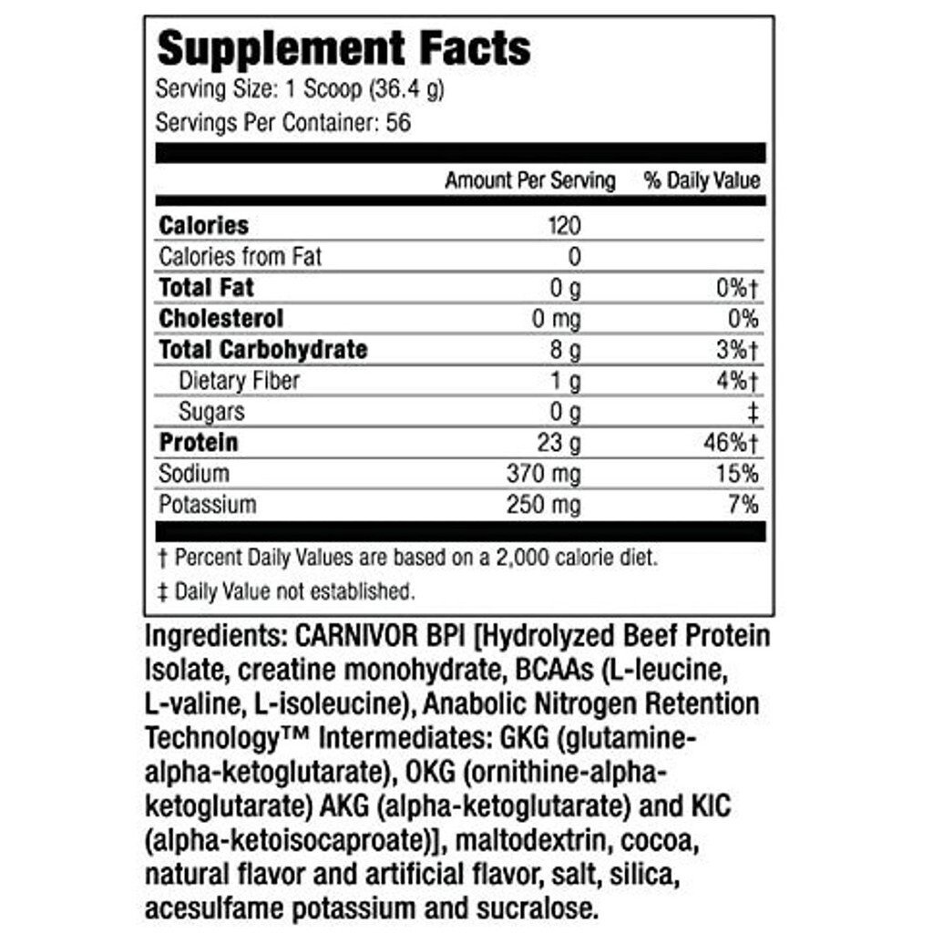 CARNIVOR WHEY 8 LBS / WHEY PROTEIN / BEEF PROTEIN / SUPLEMEN FITNES