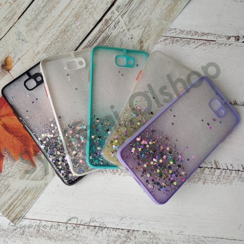 Case Glitter Samsung J7 Prime ( SM-G610F, SM-G610Y, SM-G610M, SM-G610 ) Softcase Glitter Blink