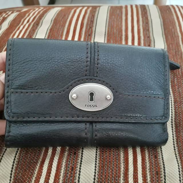 Dompet fossil maddox hitam preloved