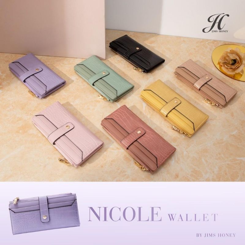 Nicole Wallet Dompet Panjang Motif Croco Jims Honey