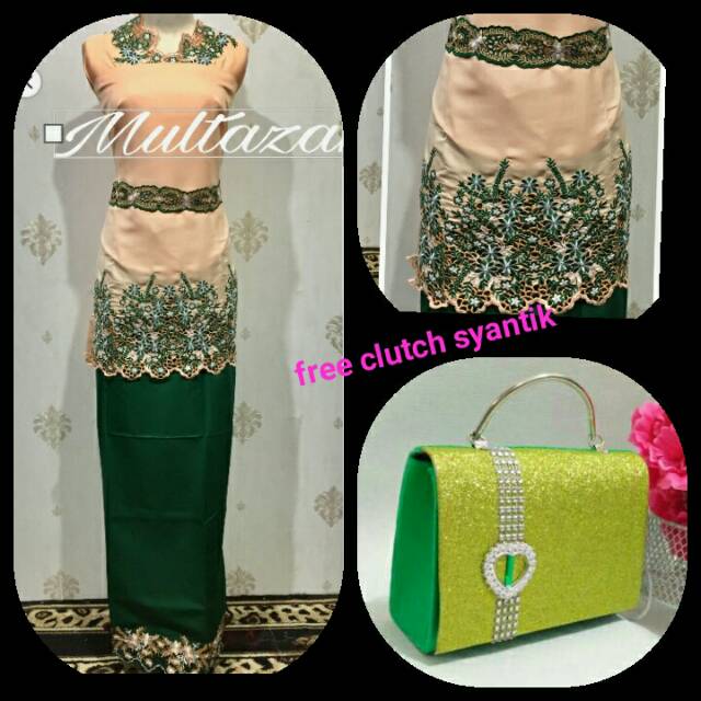 Stelan bahan baju kurung/bahan baju kurung muslimah/bahan baju bordiran/baju bordiran