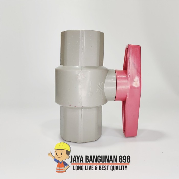 BALL VALVE PVC HAMSTER / PVC SOCK STOPKERAN / PENYETOP ALIRAN AIR / BALL VALVE PVC 1/2 DAN 3/4 INCH / PENYETOP ALIRAN AIR / PENYAMBUNG PERALLON / BALL VALVE STOP KERAN