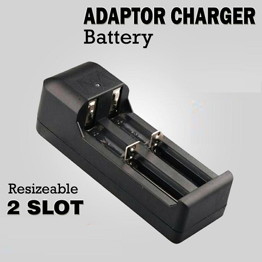 Charger 2 Dual Slot Batere Batrai Baterai 18650 16340 26650 14500