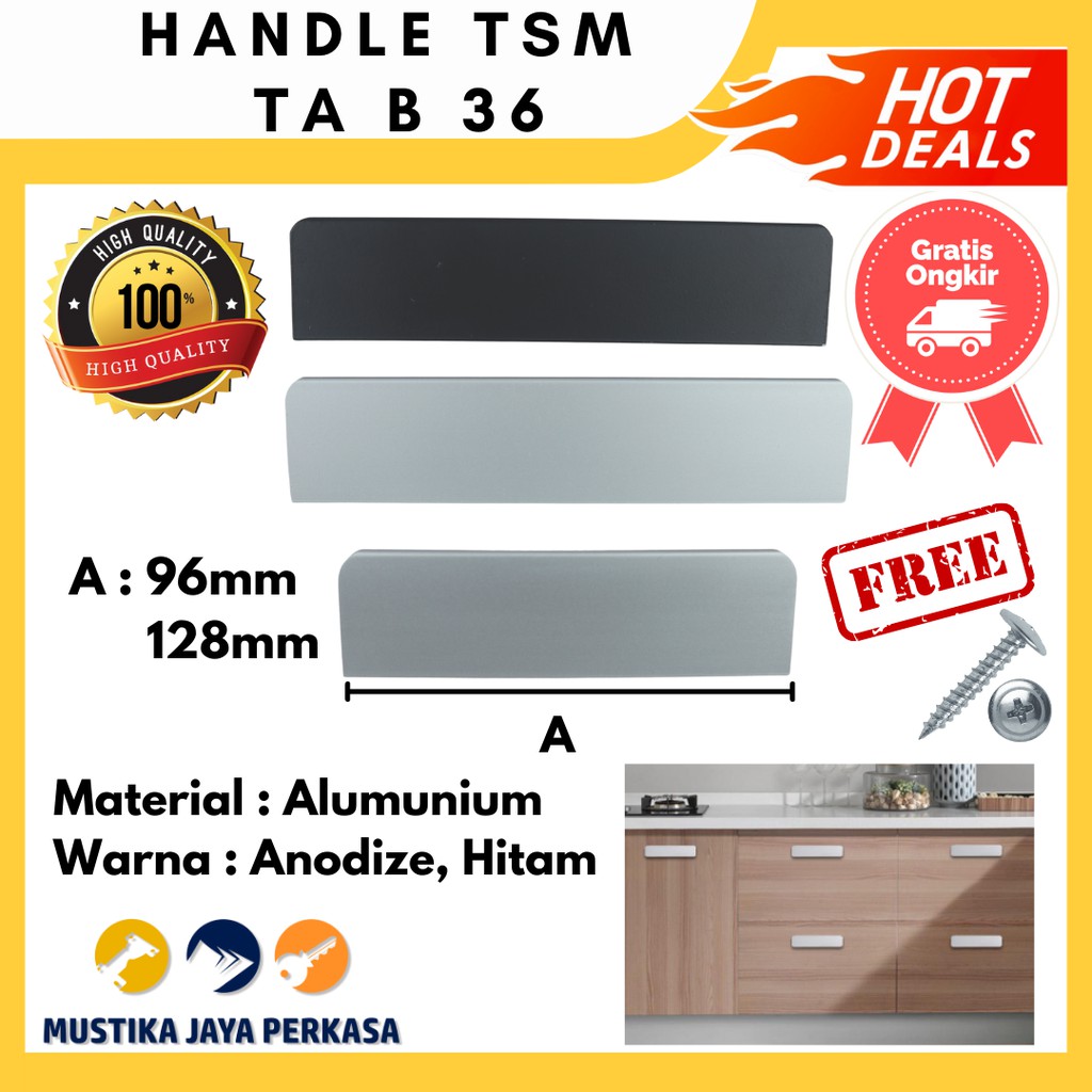 Handle TSM TAB 36 Tarikan Handel Premium Gagang Tarikan Laci Lemari Kuat