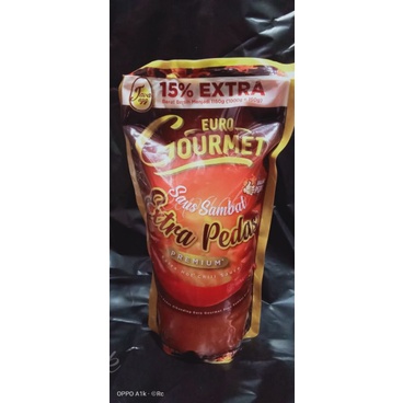 

saus sambal extra pedas gourmet 1kg