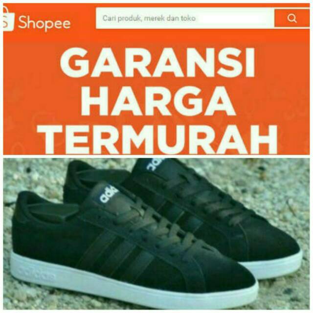 SEPATU ADIDAS BASELINE ORIGINAL BLACK / ADIDAS BASE LINE / SNEAKER SHOES / SEPATU SKATE / SPORT