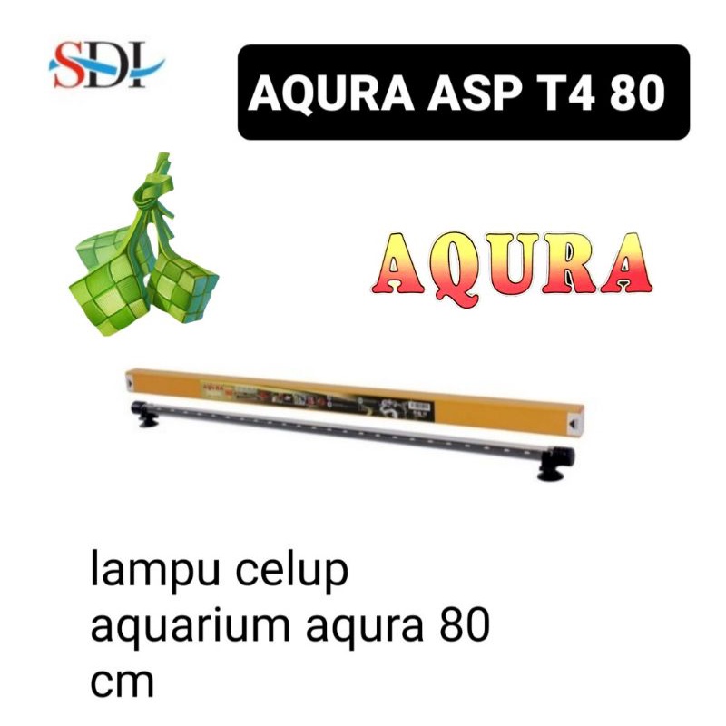 AQURA ASP T4 80 LAMPU LED AQUARIUM 80 CM BOX KUNING