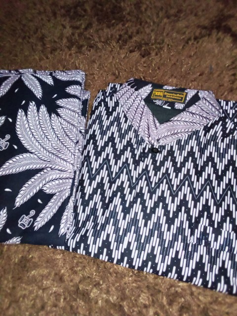 Set Batik Pariangon Koko+sarung Original Renjana  Lengan Pendek Bahan Katun Sragenan High Quality