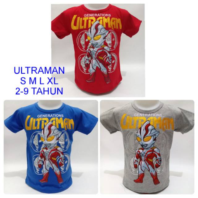 Baju kaos anak ULTRAMAN  2 9 tahun Shopee Indonesia