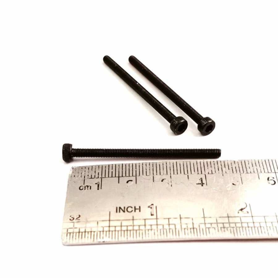 (1pcs) Baut socket M3 x 45 Hitam / baut soket M3 x 45 hitam / Baut Soket hitam 3mm x 45mm stainless 