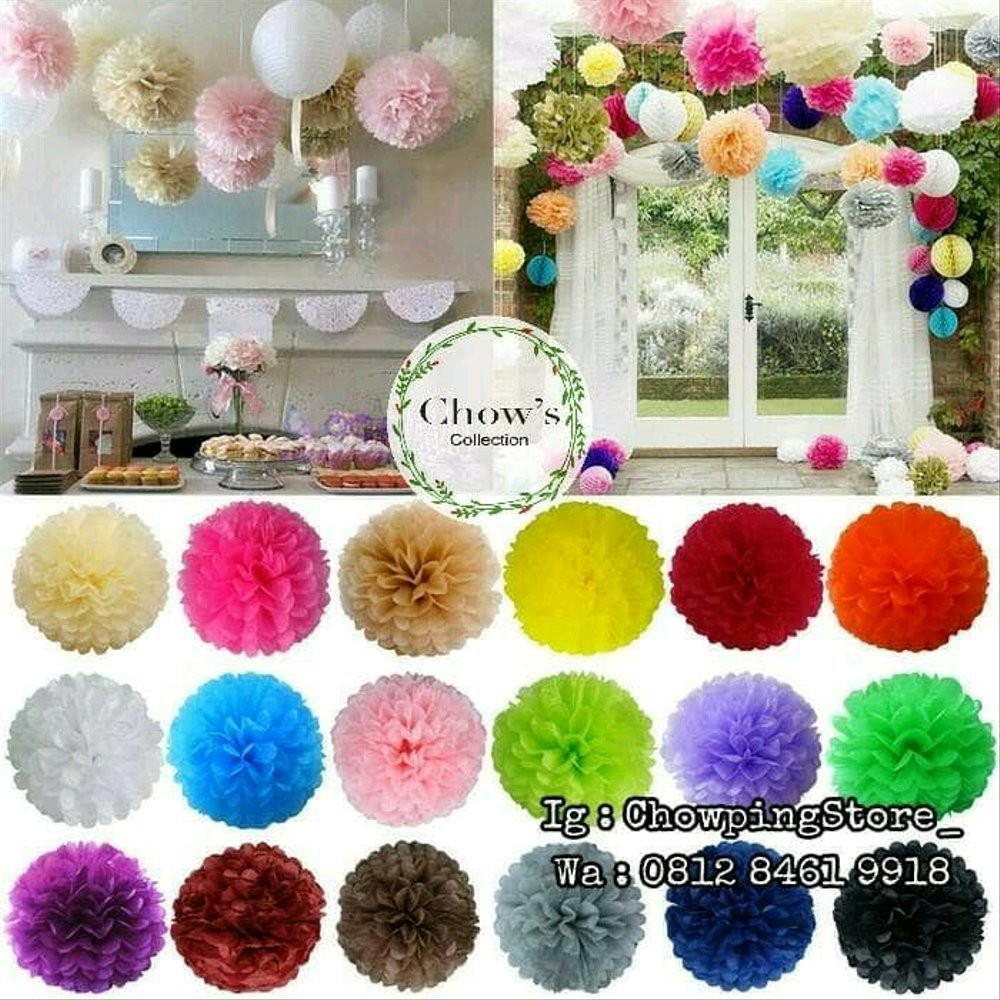 

Sale Tissue Pompom - Pompom Kertas 20 cm e disigrosir