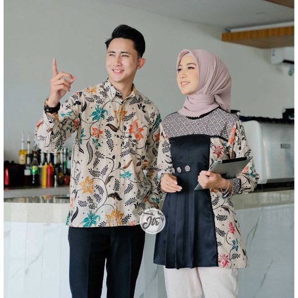 Baju Batik Wanita Modern M L XL XXL Atasan Batik Kerja Wanita Blouse Batik Kantor Baju Wanita Batik Modern Seragam Batik