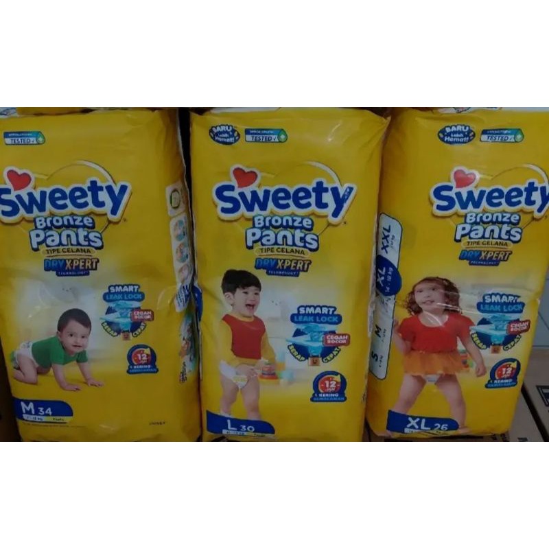SWEETY BRONZE PANTS DRY EXPERT - M34/L30/XL26 | Pempres anak