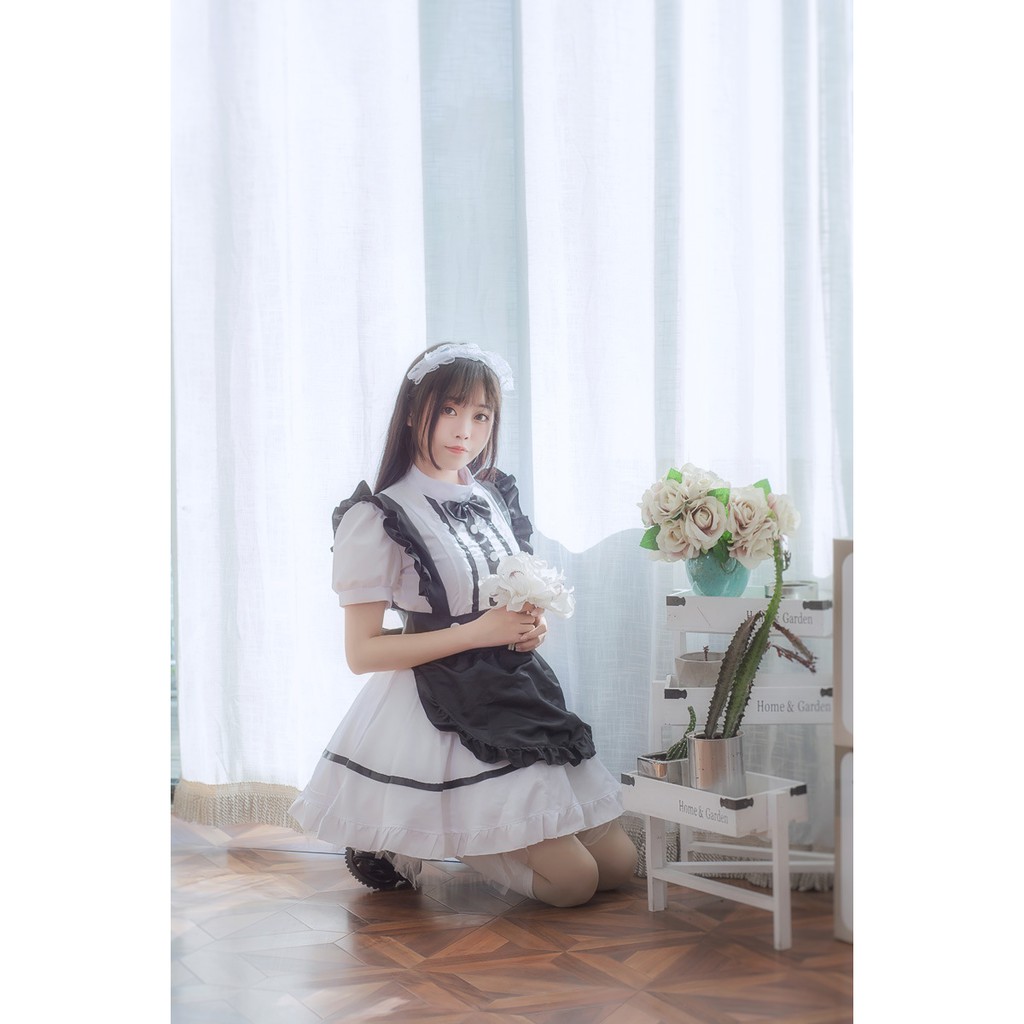 CC-111 kostum maid pelayan premium elegant cosplay costume