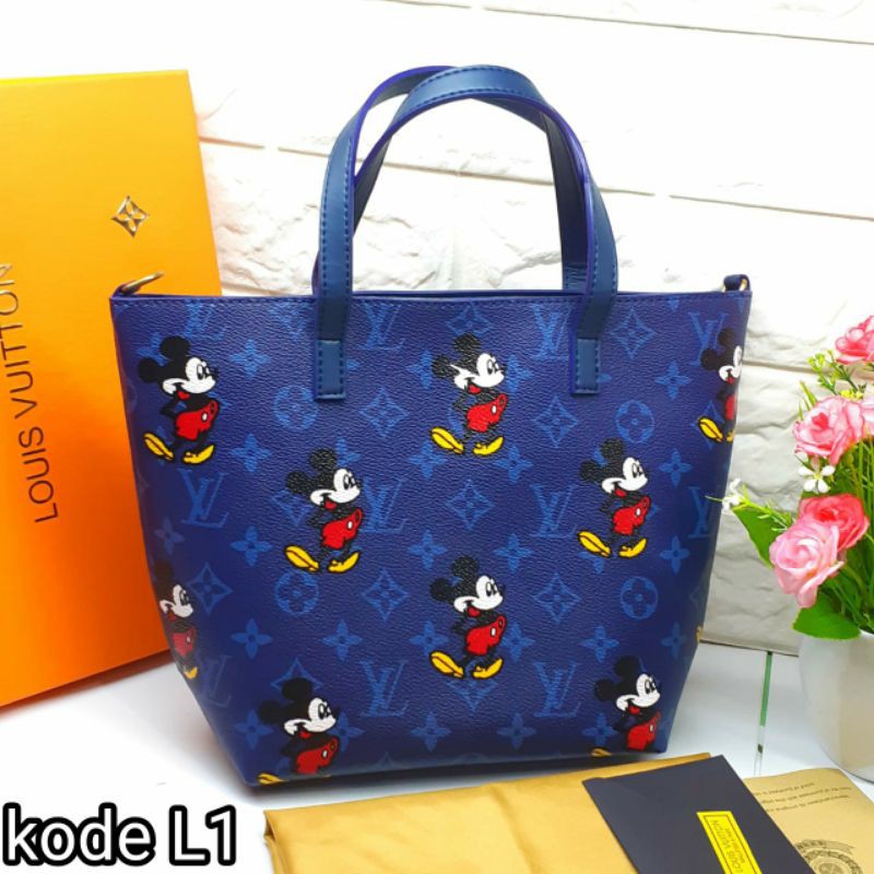 tas bahu wanita korea murah terbaru shoulder bag motif