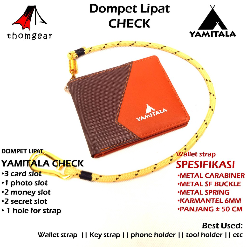 Thomgear Yamitala Dompet Outdoor Lipat Check Original Yamitala