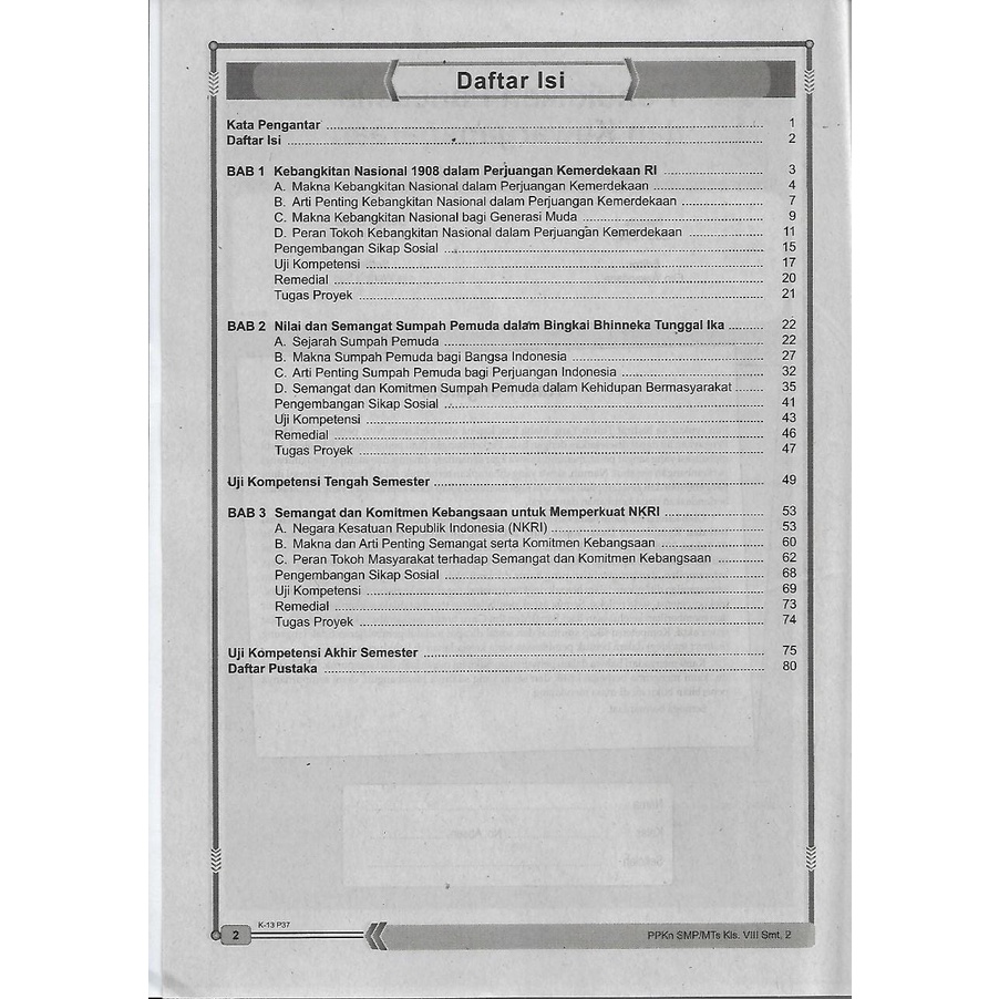 Buku LKS PPKN Kelas 8 Semester 2 Kurikulum 2013-2