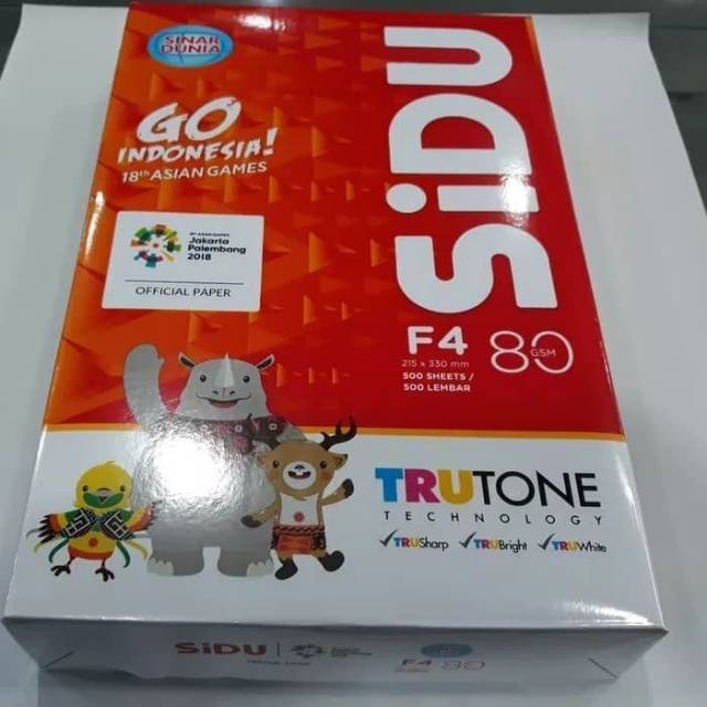 

Kertas HVS F4 80gr merk Sinar Dunia