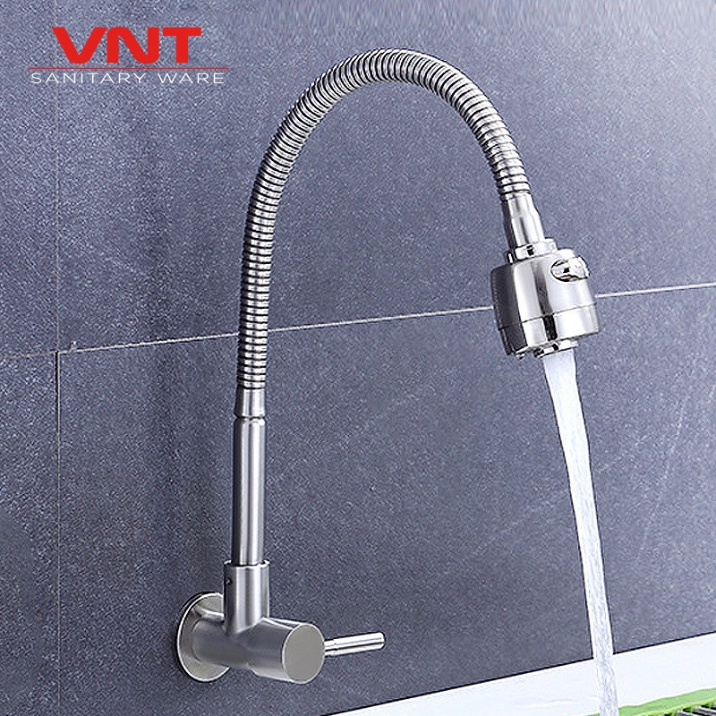 Kran Cuci Piring Flexible Keran Dapur Sink Stainless SUS304 Shower