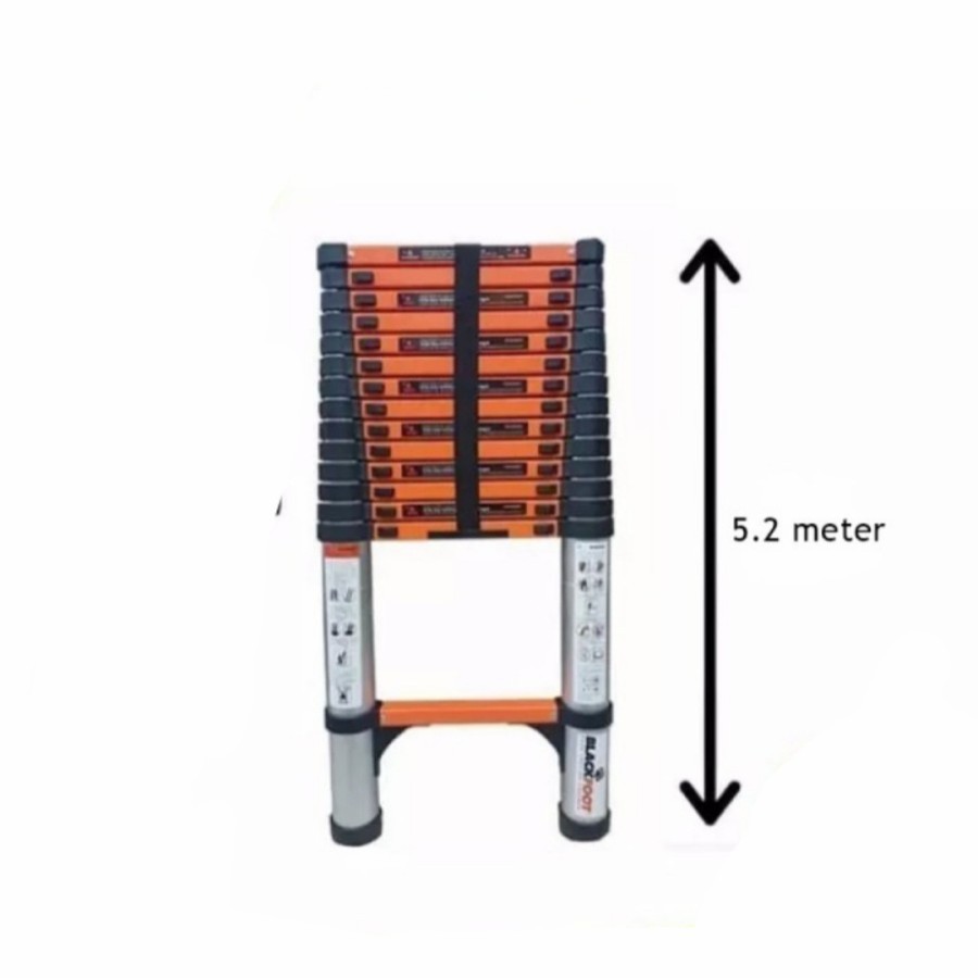 Tangga lipat / tangga telescopic 5.2 meter Blackfoot