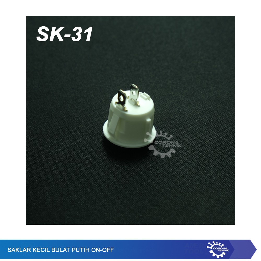 Saklar Kecil Bulat Putih - ON-OFF