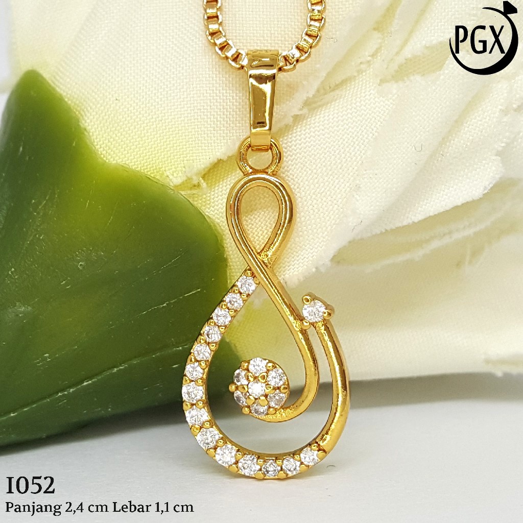 PGX Liontin Kalung Xuping Wanita Aksesoris Fashion Perhiasan Lapis Emas  - I052