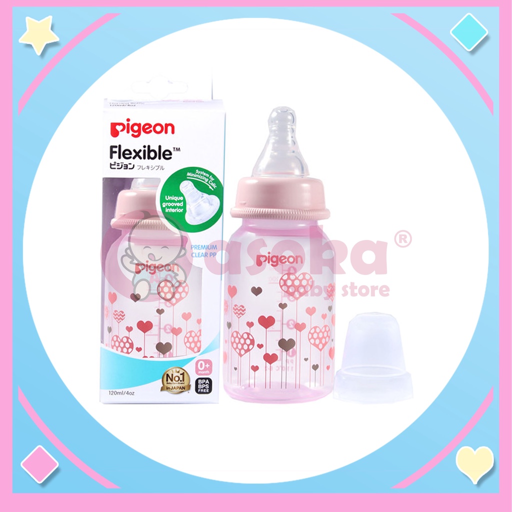 Pigeon Botol PP Clear Botol Susu 120ml ASOKA