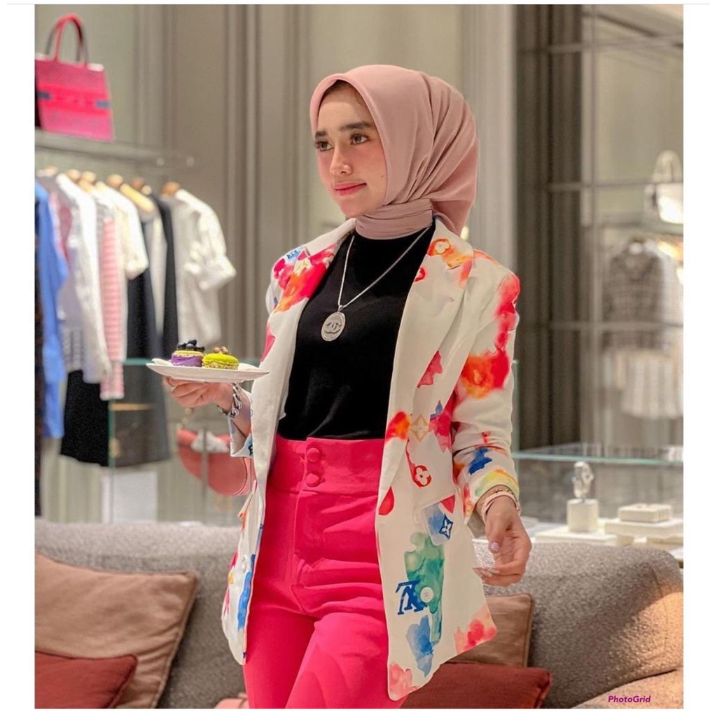 blazer NABILA FULL COLOUR Tye Die Premium Import blazer wanita / blazer / blezer wanita / jaket wanita / blazer premium / blazer murah/blazer kekinian/blazer color full/blazer by dyoura