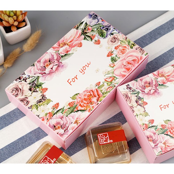 

JGO Box Kotak Floral Imlek Acara Bingkisan Vintage Paper Craft