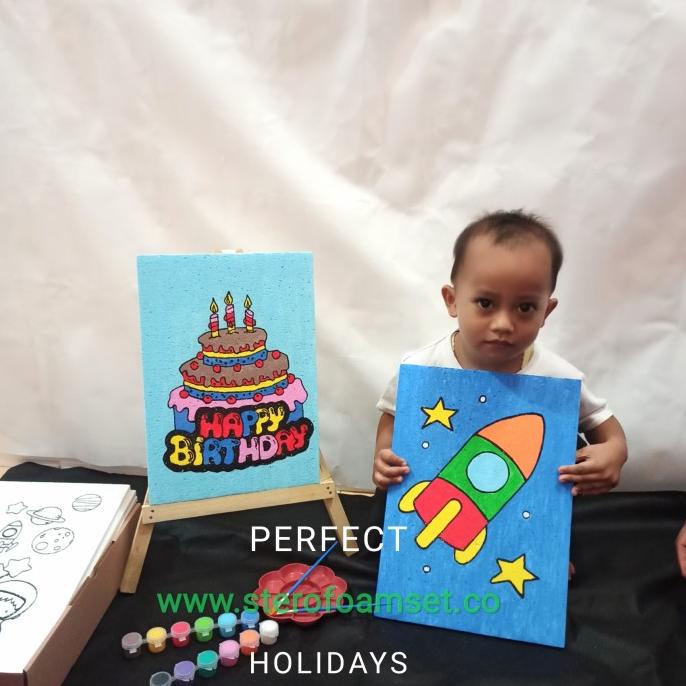 

[COD] diy kit 6 gambar + stand lukis SALE Kode 34