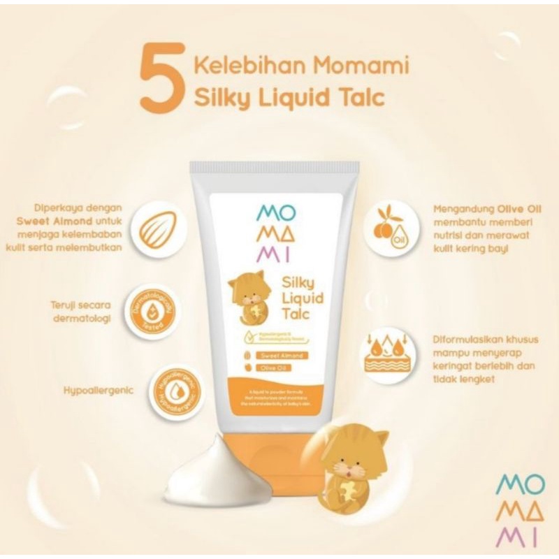 Momami Silky Liquid Talc 125ml