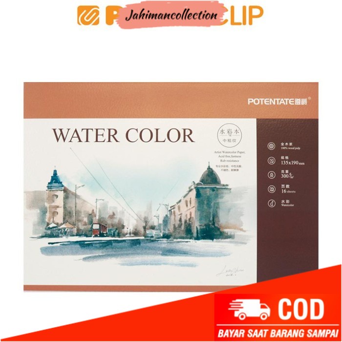 

✨ BISA COD ✨ POTENTATE WATER COLOUR PAD M 020765